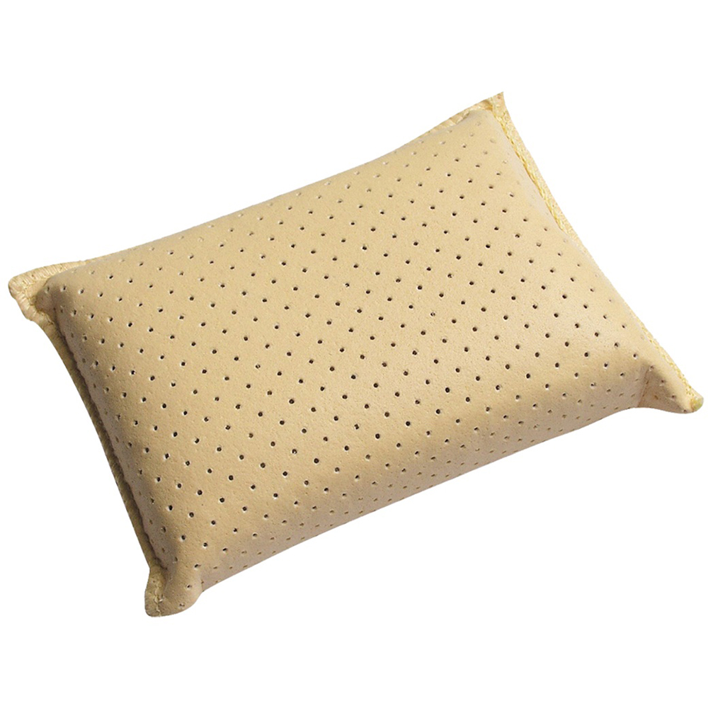 Burete auto BOTTARI SYNT, spuma + piele, 22.5 x 5.5 x 11.5cm, galben