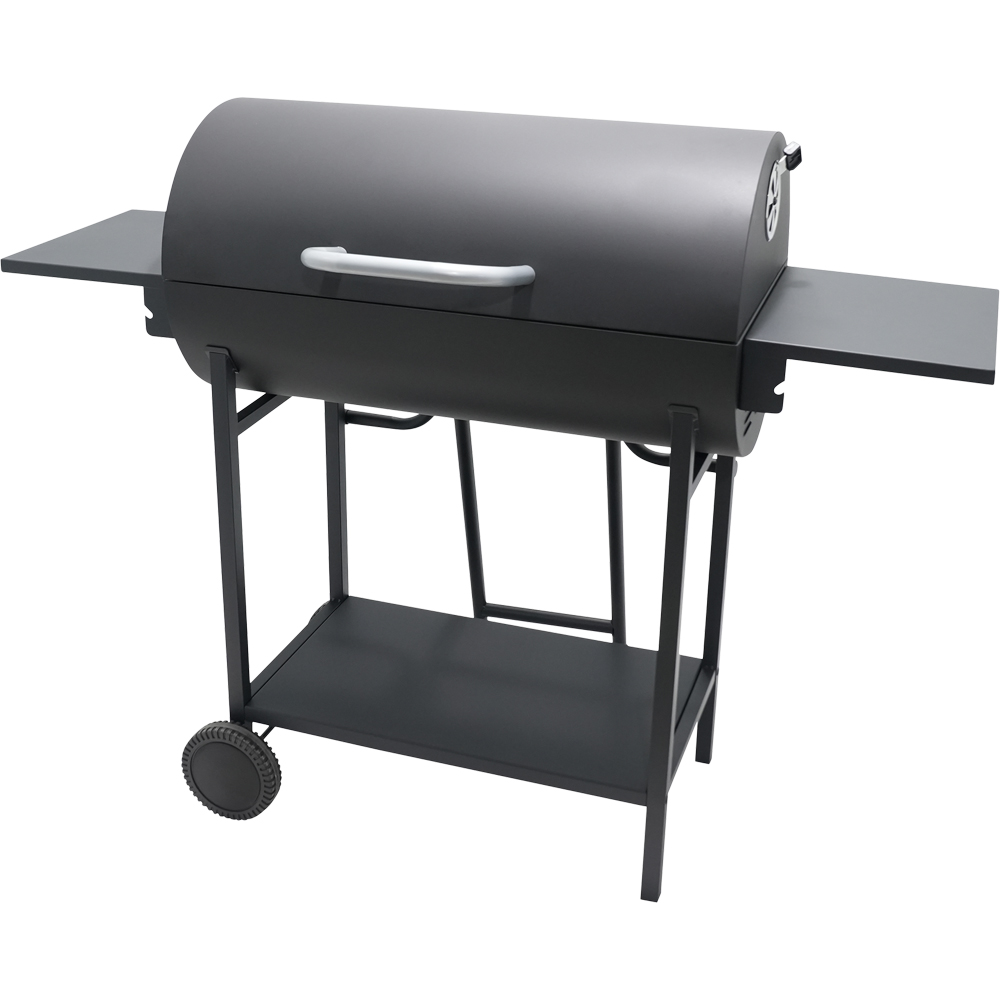 Gratar carbune Stockton KY1811D, 130 x 57 x 100.8 cm, 2 suprafete, negru