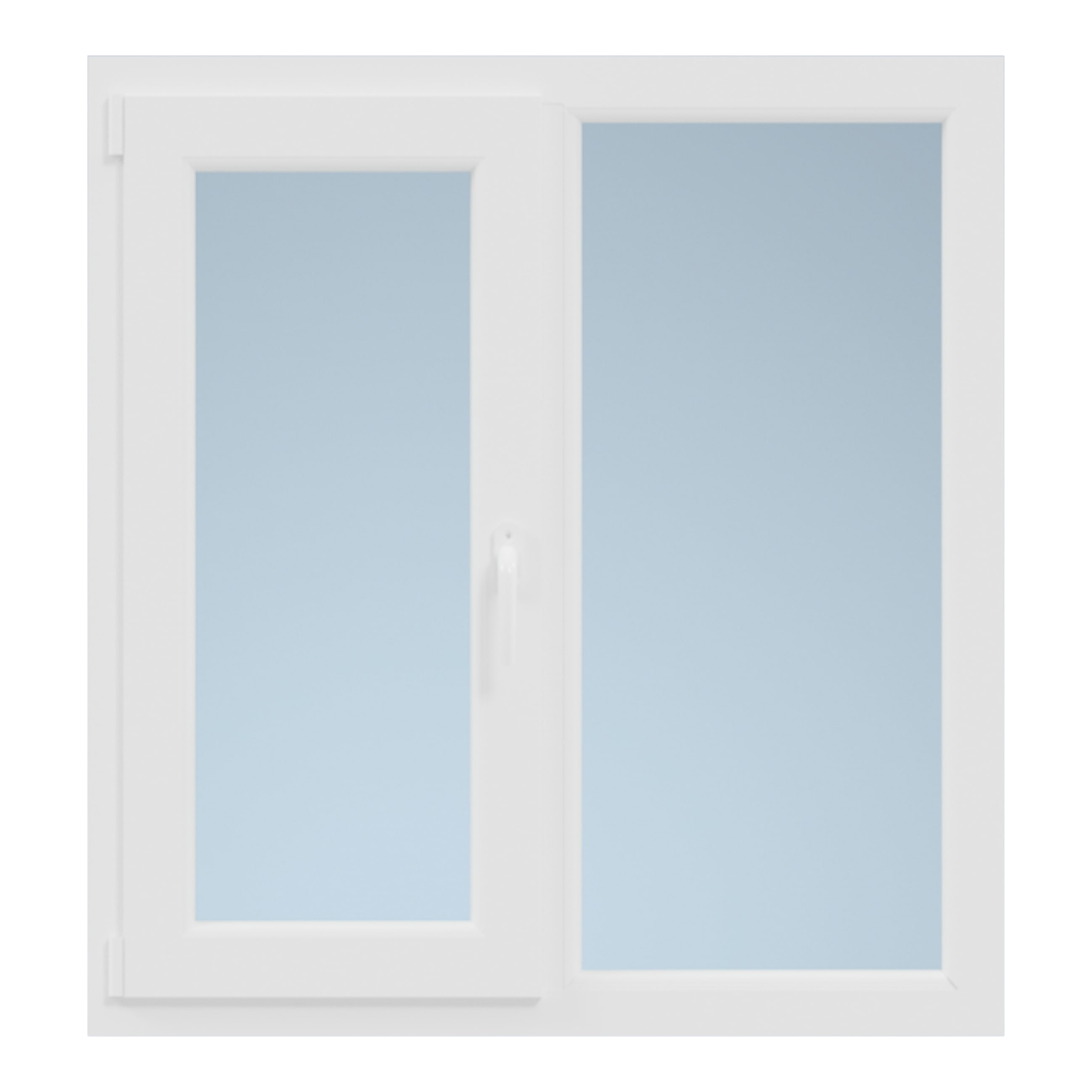 Fereastra termopan FORTIA, PVC, 4 camere, 100 cm x 136 cm, deschidere stanga, alb