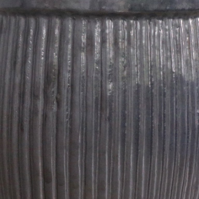 Ghiveci flori VERVE, ceramica, D 38 cm, negru mat