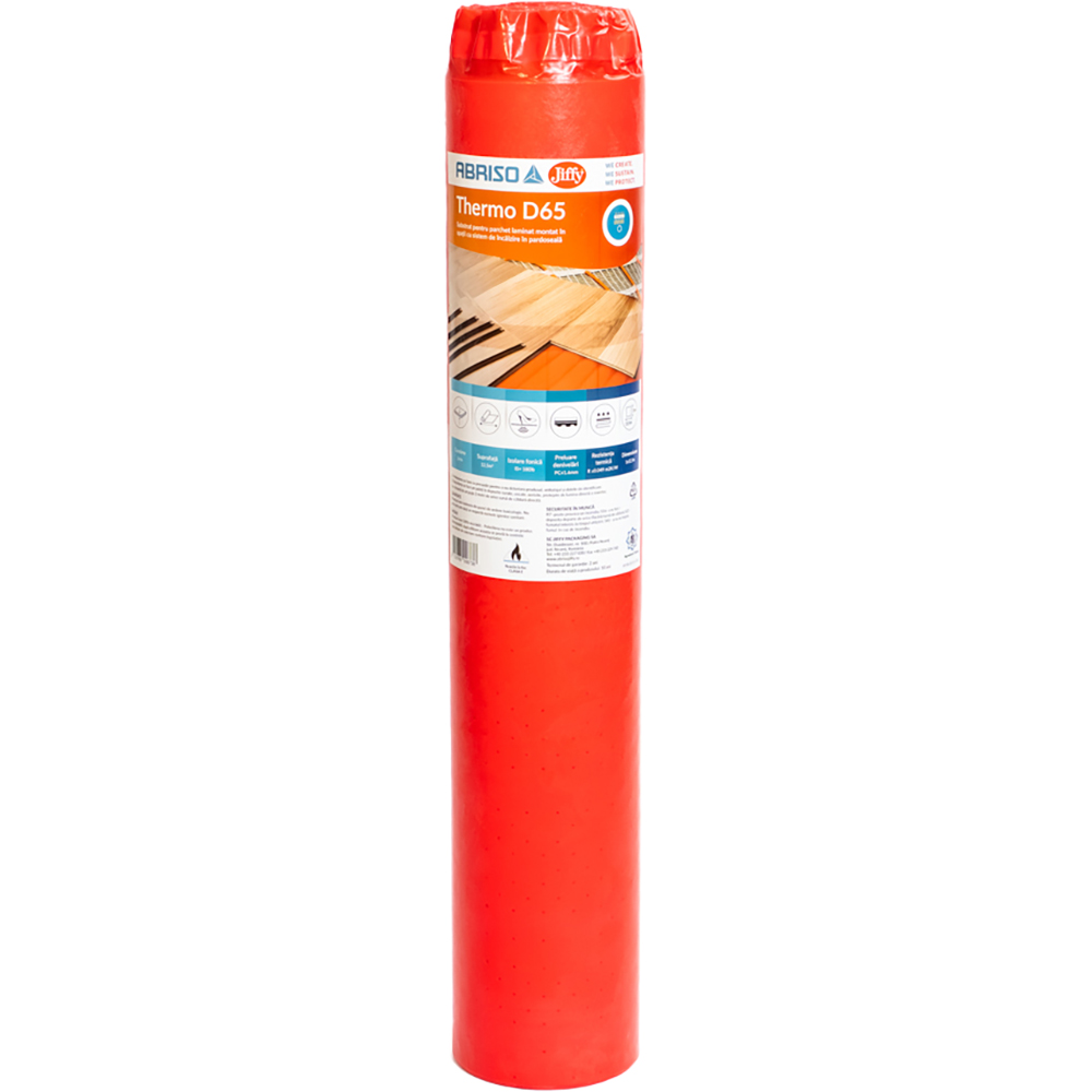 Izolatie parchet, PEE, grosime 2 mm, 100 x 1250 cm, rosu
