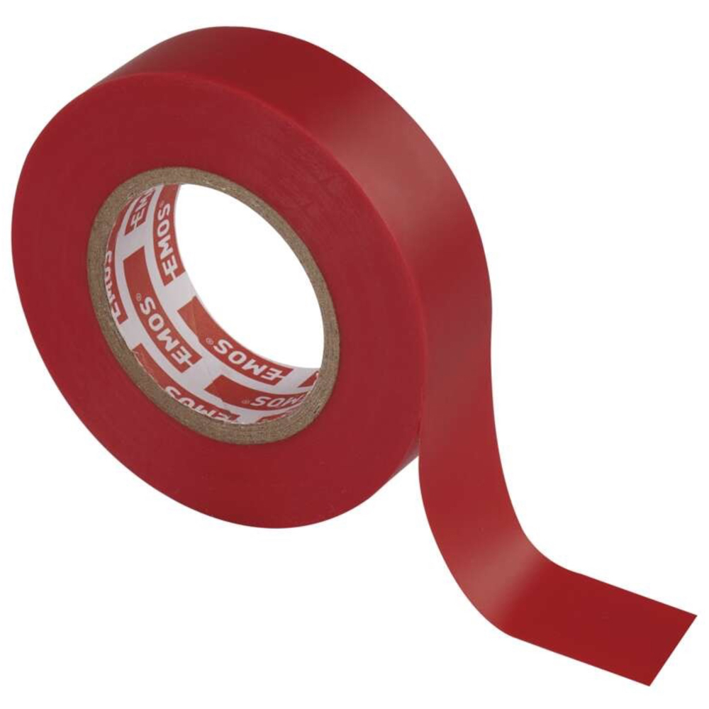 Banda izolatoare PVC EMOS, 19 x 0.13 mm, 20 m, rosu