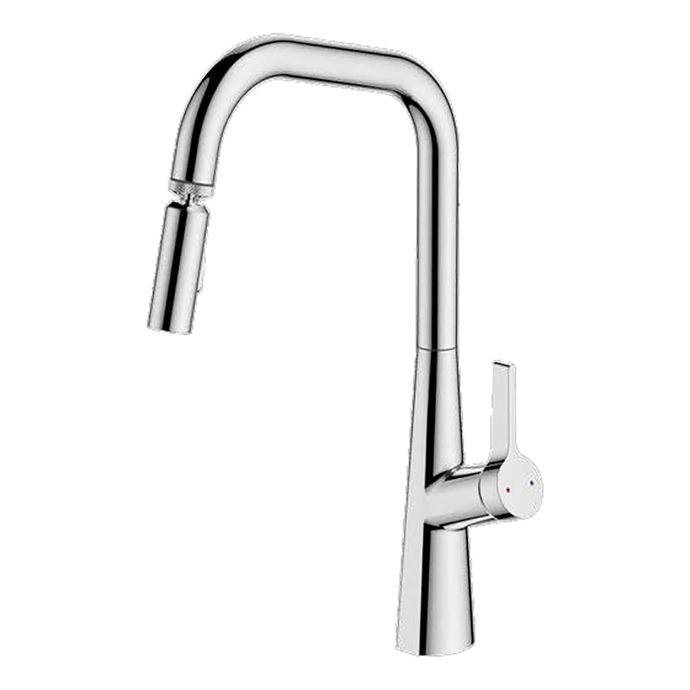 Baterie bucatarie GOODHOME Berne Swivel, alama, crom