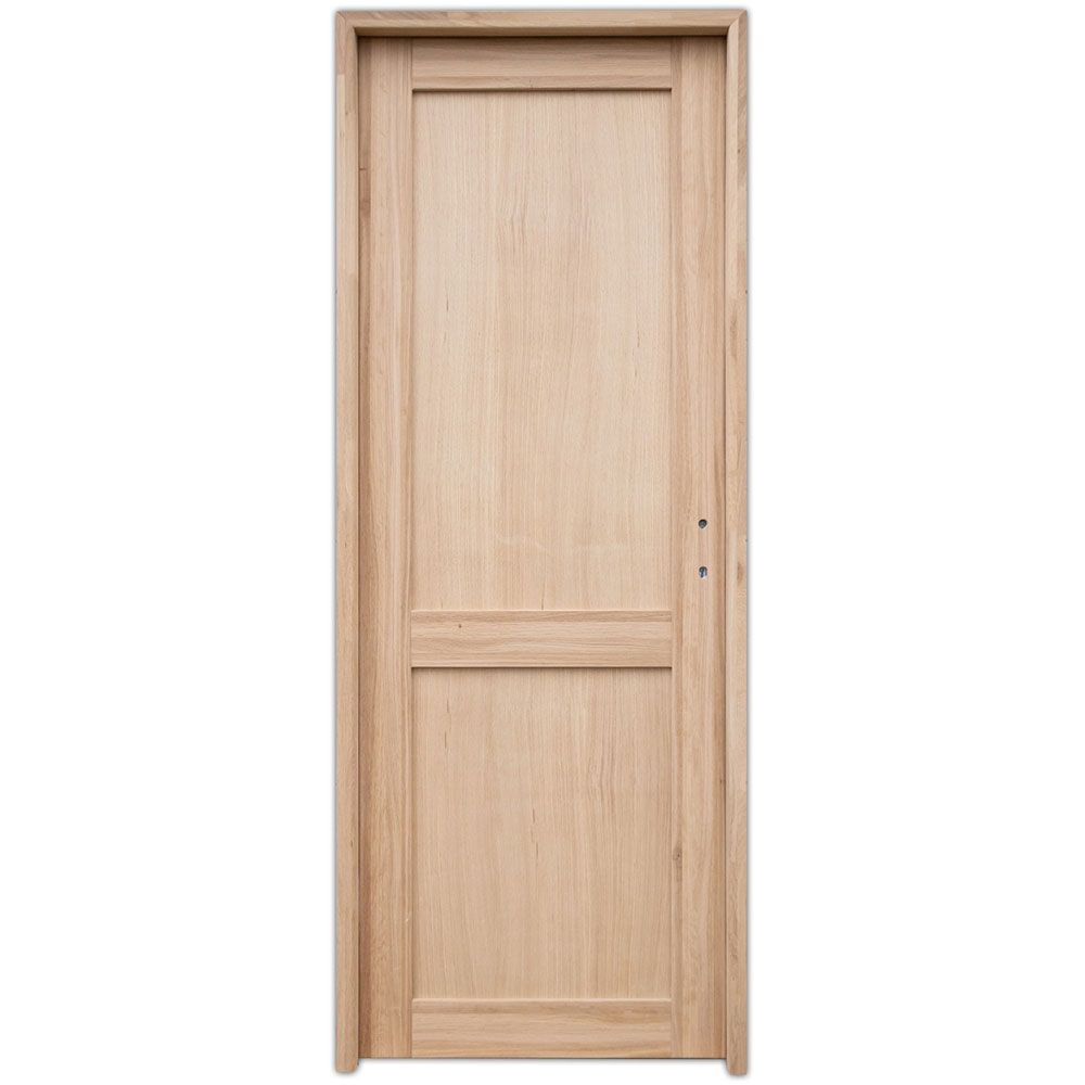 Usa interior Althea, fara geam, dreapta, lemn masiv, 88 x 205 cm, maro
