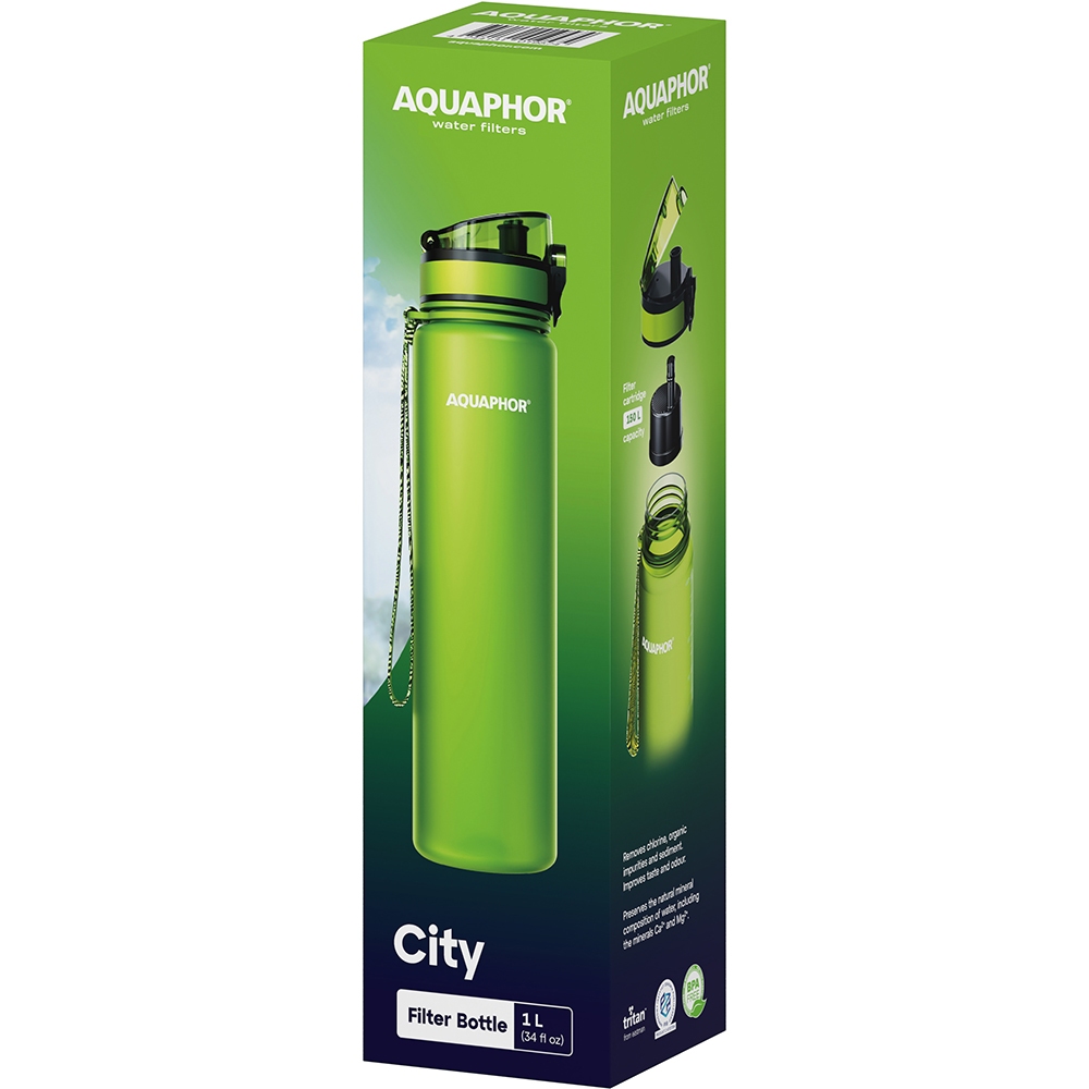 Sticluta filtranta AQUAPHOR, 1 L, verde