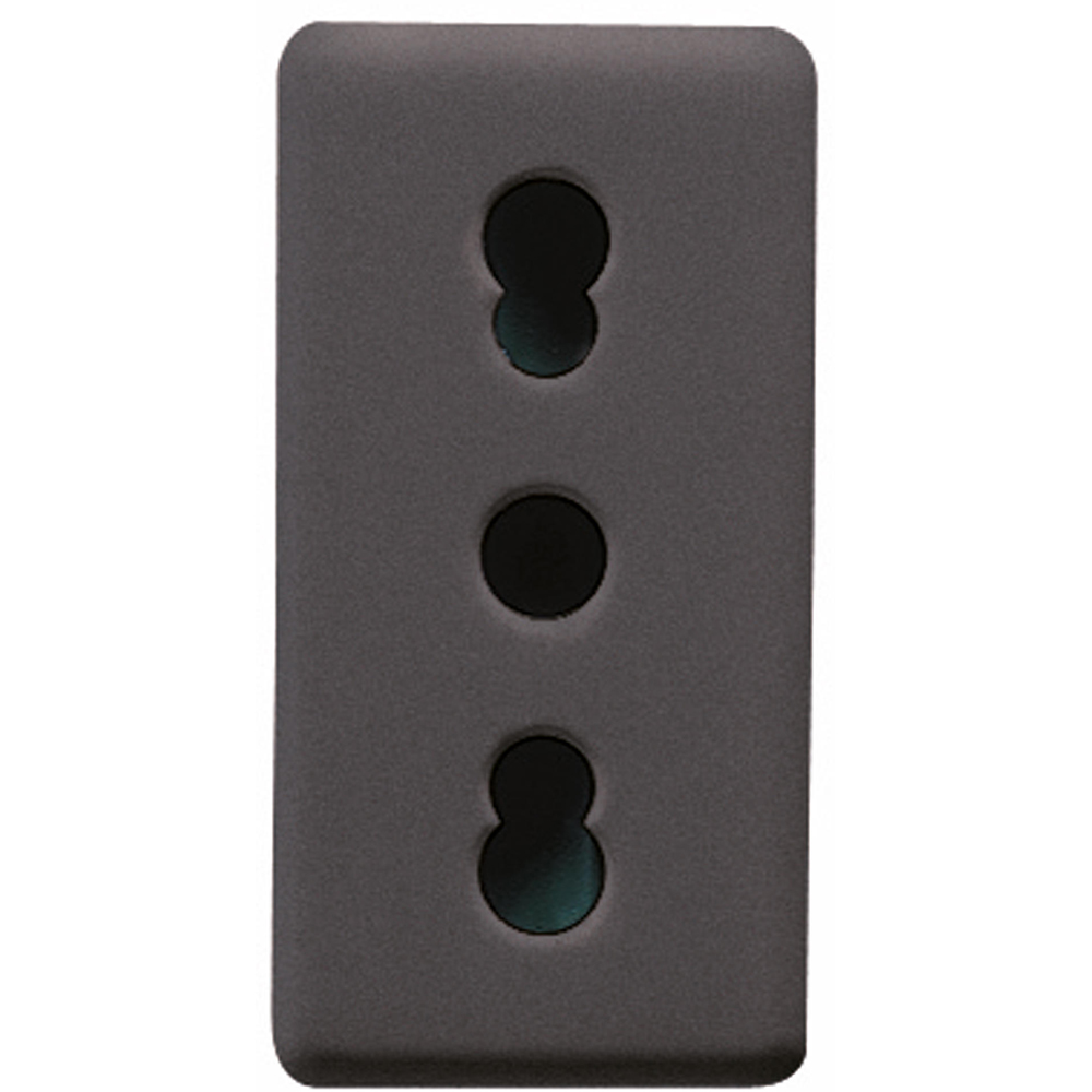 Priza electrica GEWISS GW21203DY01, interior, incastrat, IP40, 16A, negru
