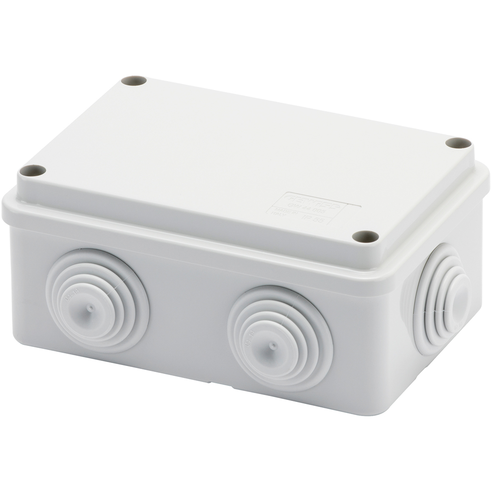 Doza derivatie GEWISS GW44005, aparent, 120 x 80 x 50mm, IP55, alb