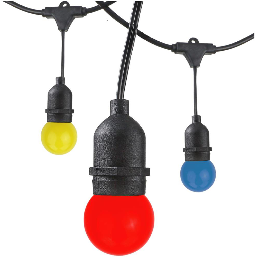 Ghirlanda luminoasa AVIDE, E27, 15 globuri led, IP44, 10m