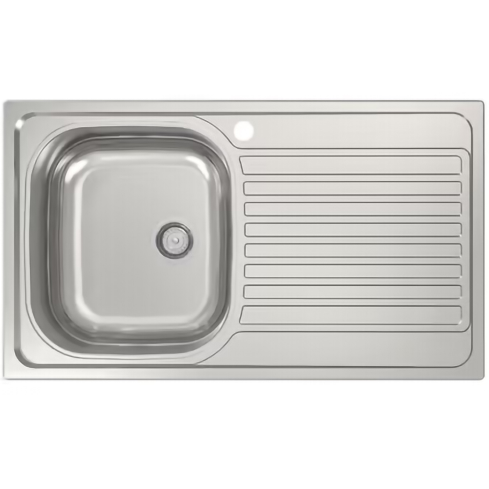 Chiuveta bucatarie Jabiri Linen, 1 cuva, picurator reversibil, 86 x 50 cm, inox