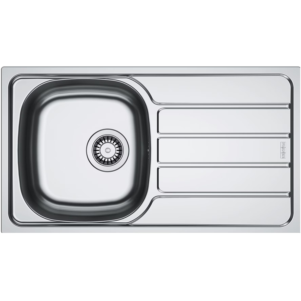 Pachet chiuveta FRANKE SKN 611-78/44, 1 cuva, picurator dreapta, inox + baterie Basic, crom