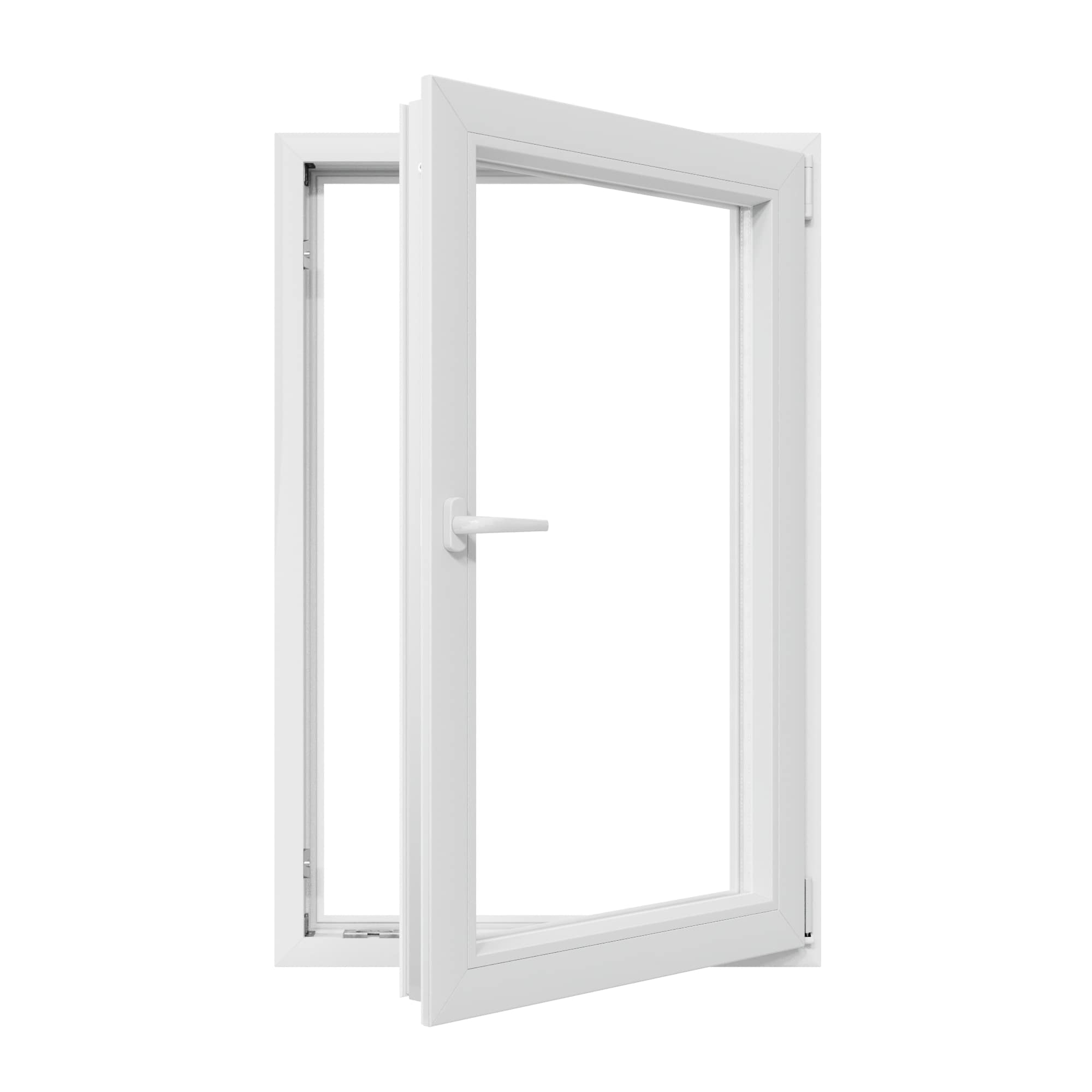 Fereastra termopan APLAST, PVC, 4 camere, 86 x 116 cm, deschidere batanta dreapta, alb