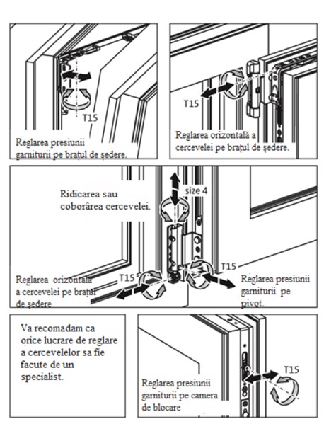 Fereastra termopan APLAST, PVC, 4 camere, 86 x 116 cm, deschidere batanta dreapta, alb