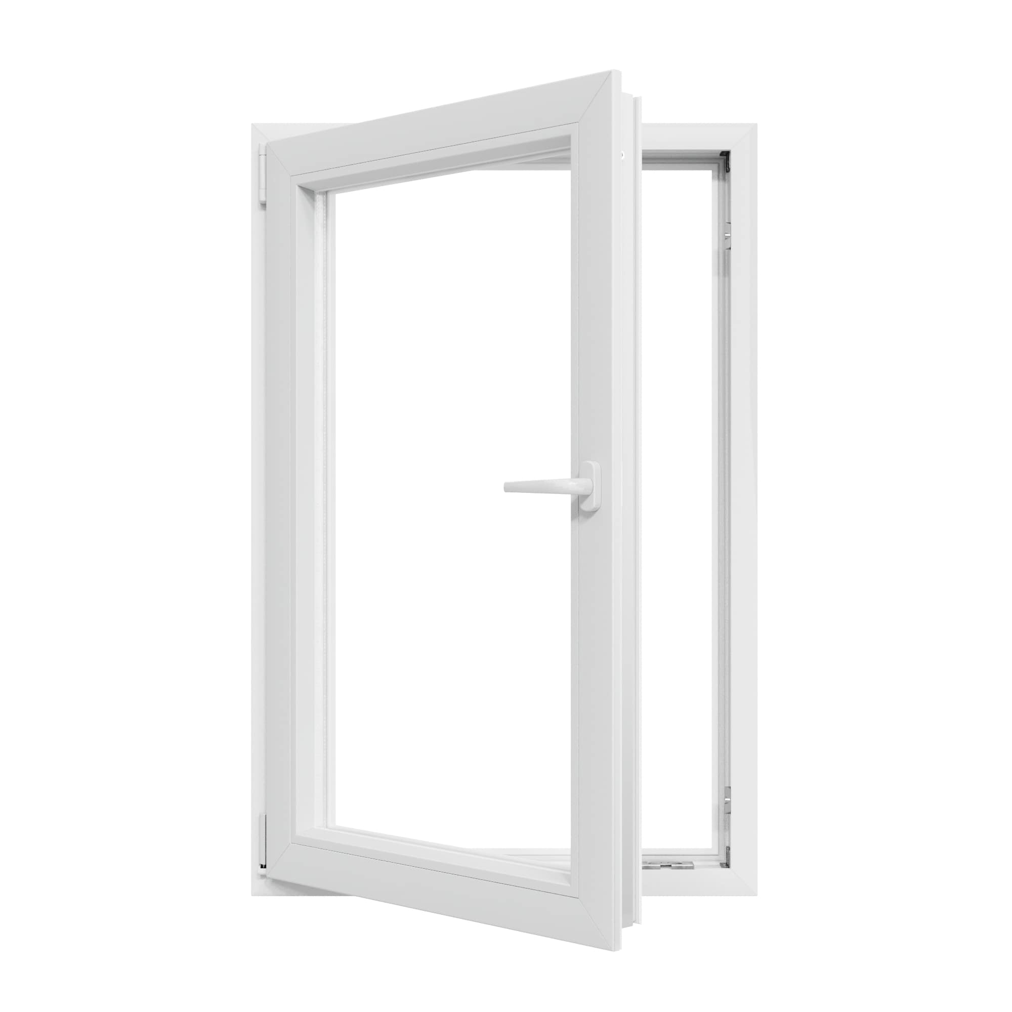 Fereastra termopan APLAST, PVC, 4 camere, 86 x 116 cm, deschidere batanta stanga, alb