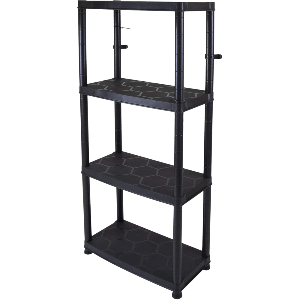 Raft atelier, polipropilena, 60 x 30 x 130 cm, negru