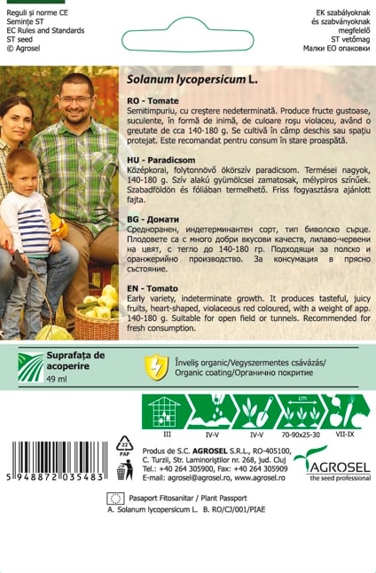 Seminte tomate Cuor di bue AGROSEL, 5.15 g