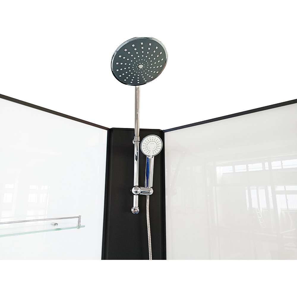 Cabina de dus cu hidromasaj SANOTECHNIK Reload PS16B, 90 x 90 x 225 cm, sticla securizata 4mm, profil negru