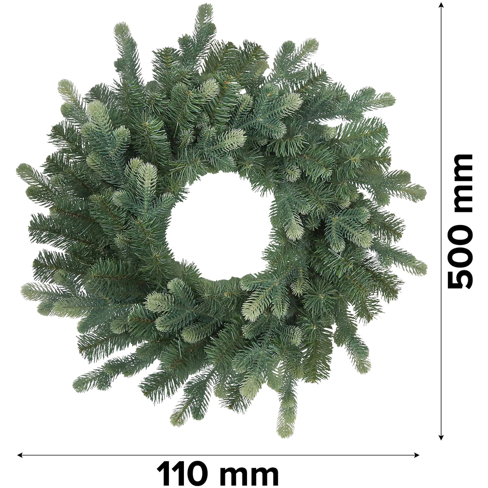Coronita de Craciun pentru usa Dasher, 50 cm, verde
