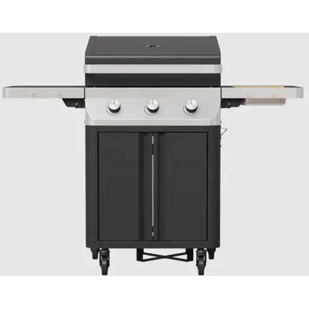 Gratar pe gaz GOODHOME GH3RO, 63 x 43 cm, 3 arzatoare, argintiu
