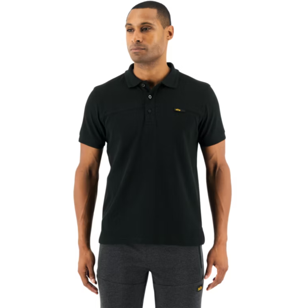 Tricou polo SITE Barnat, M, negru