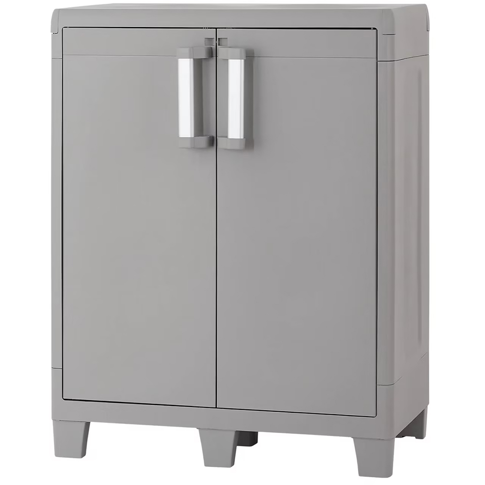 Dulap GOODHOME Major, plastic, 78 x 49 x 101 cm, gri deschis