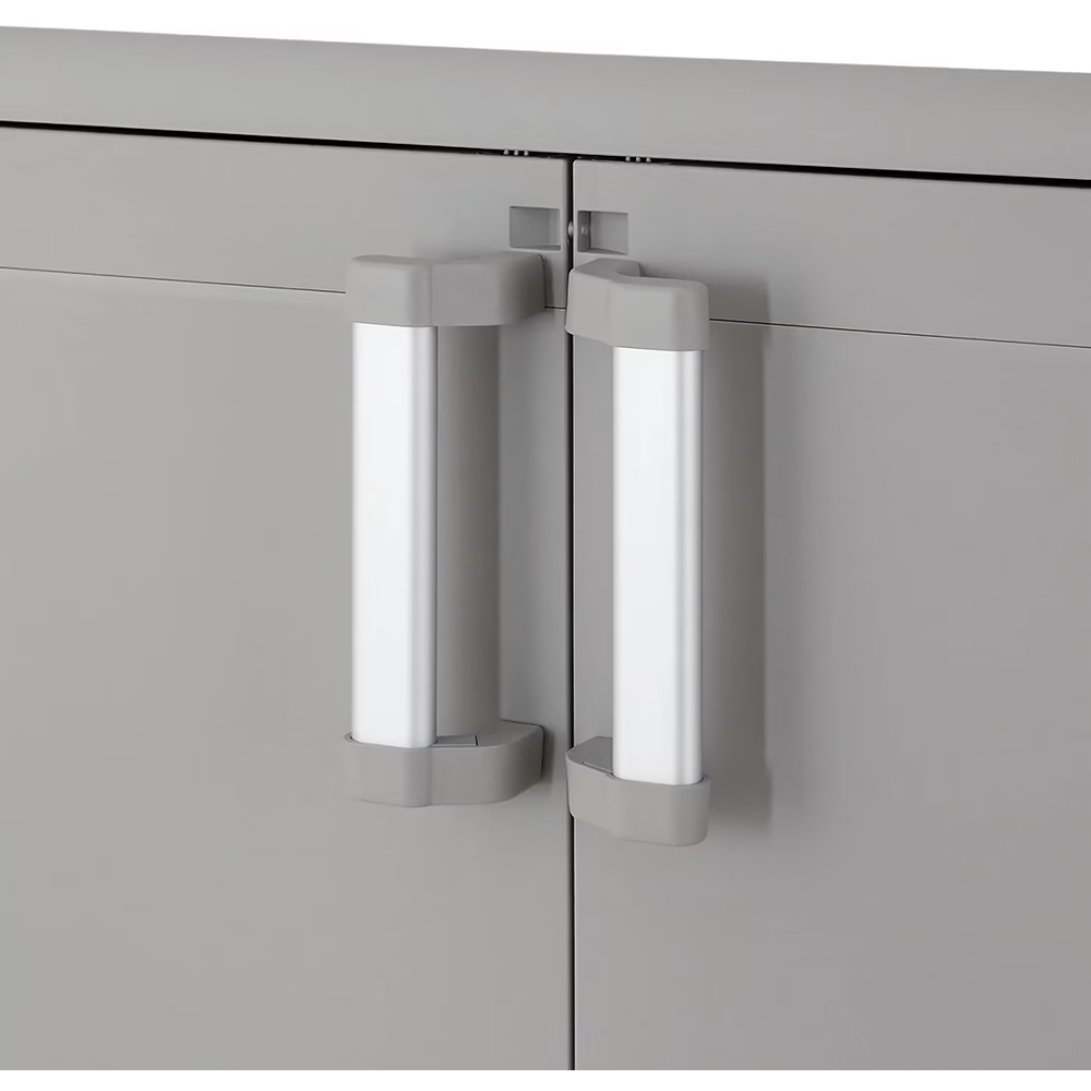 Dulap GOODHOME Major, plastic, 78 x 49 x 101 cm, gri deschis