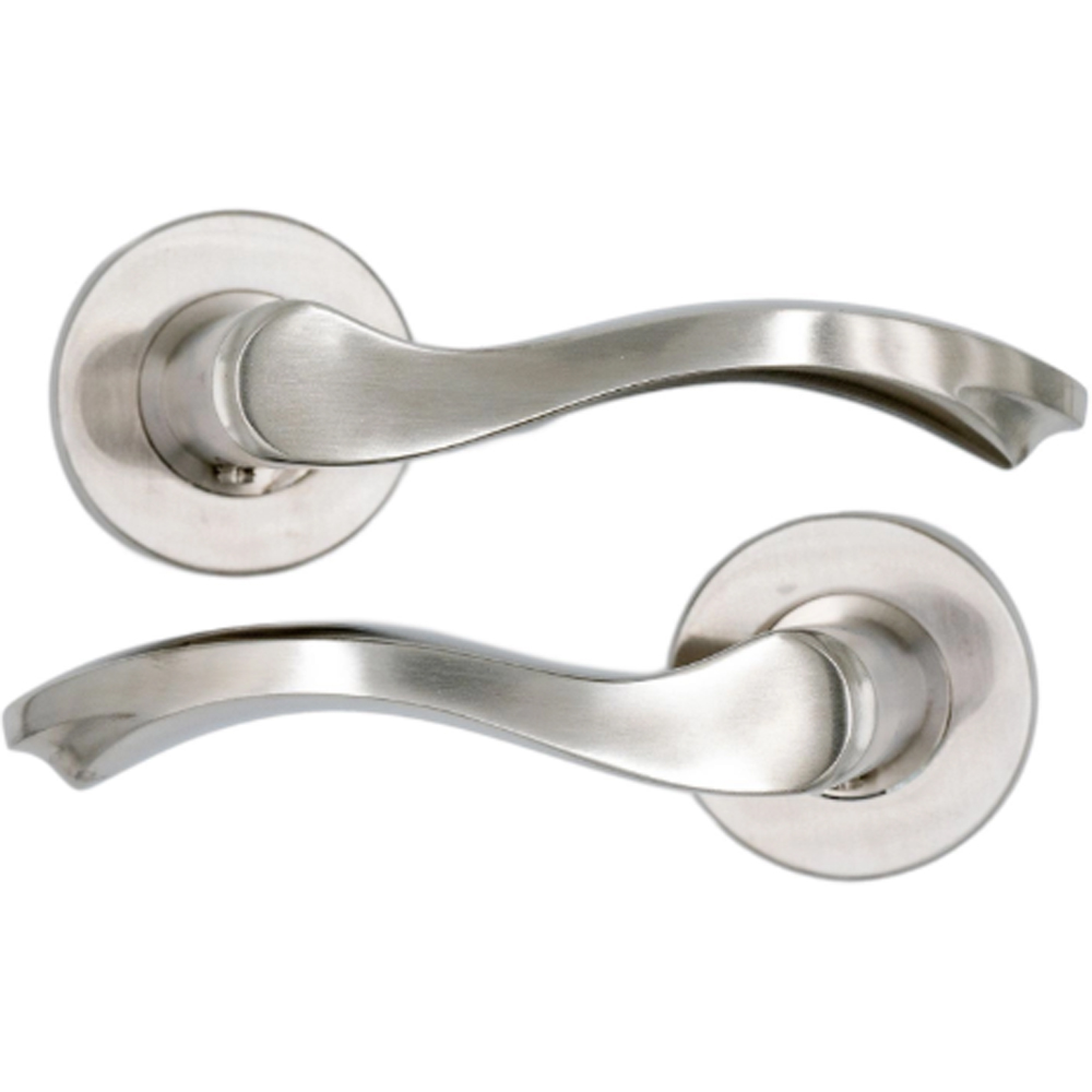Maner cu rozeta YALE, aluminiu, 122 mm, 2 bucati, nichel