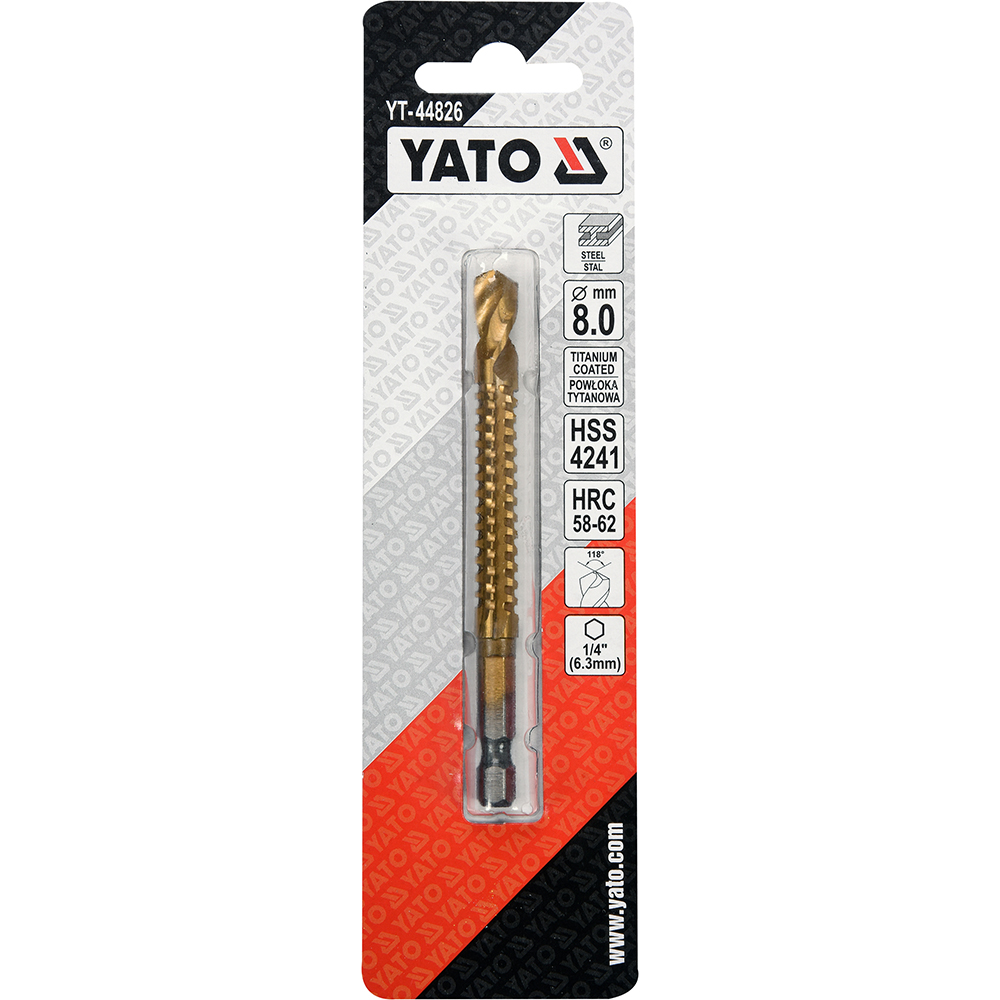 Burghiu freza YATO, 8mm