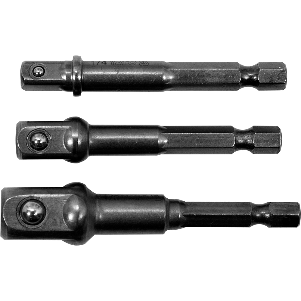 Set adaptoare pentru bormasina YATO, 1/4, 3/8, 1/2