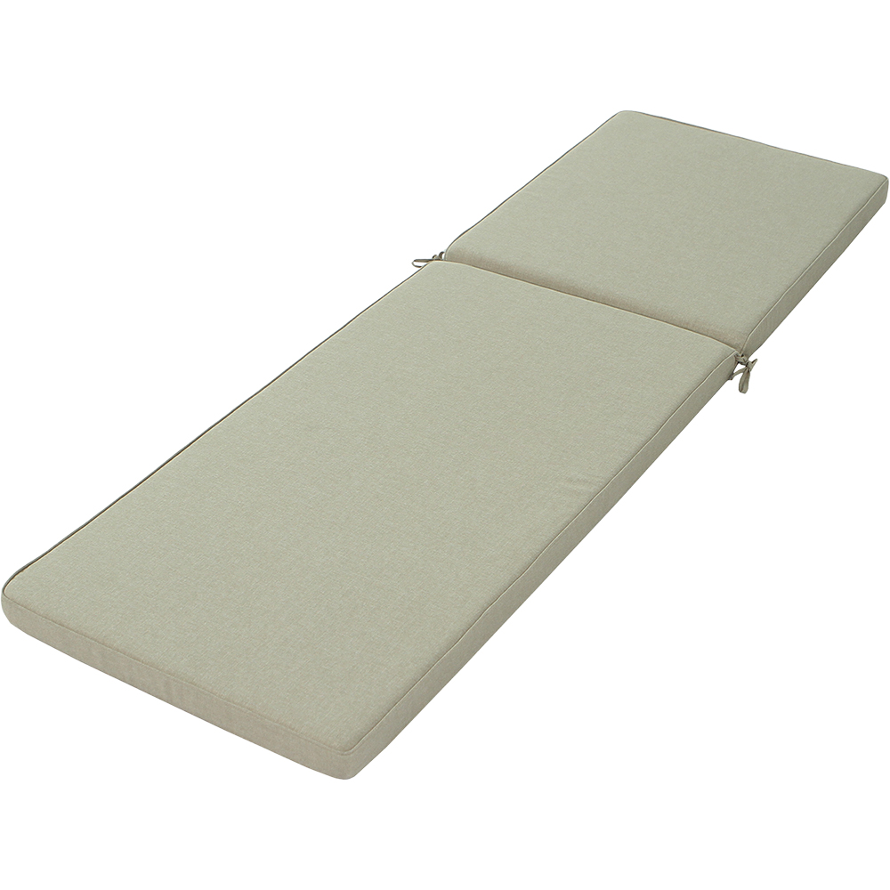 Perna pentru sezlong GOODHOME, 197 x 65 x 6 cm, poliester, bej