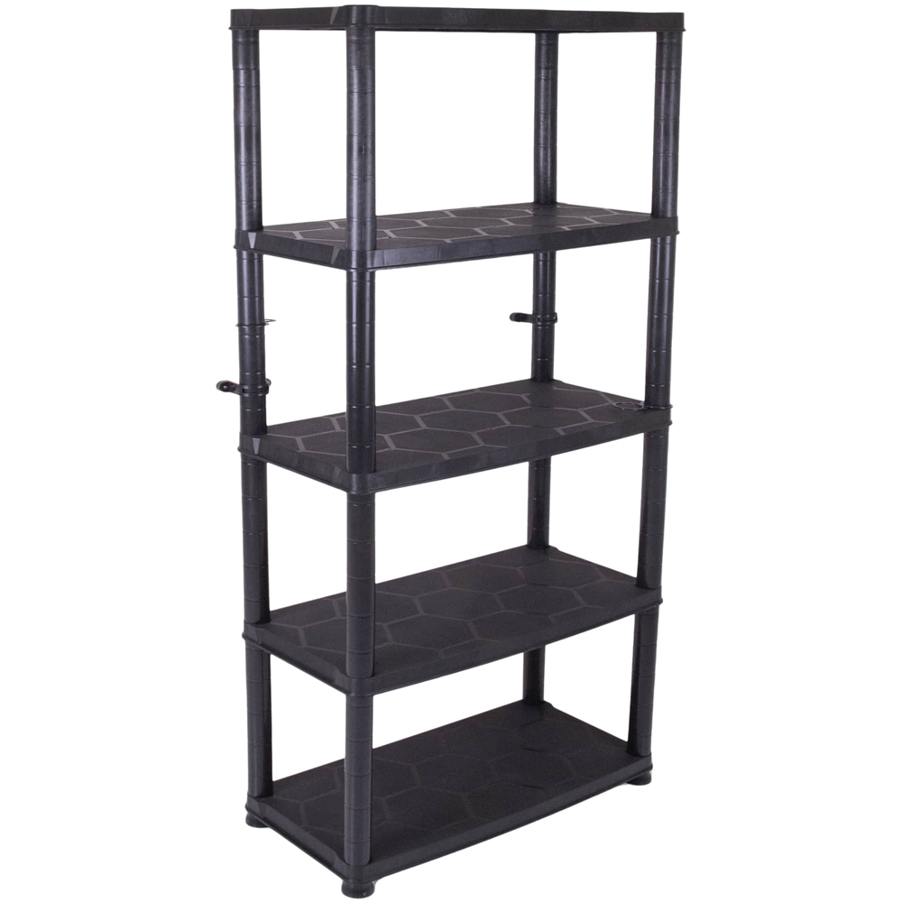 Raft atelier, polipropilena, 85 x 40 x 190 cm, negru