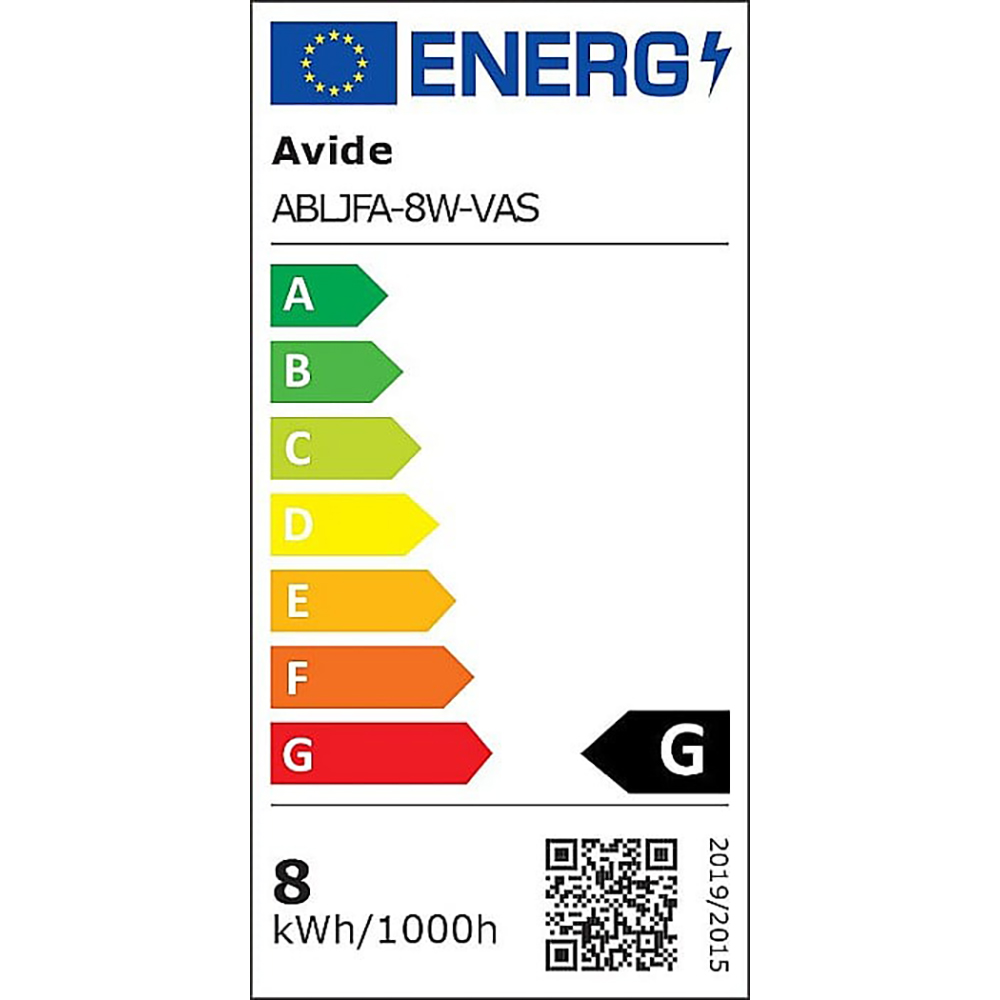 Bec LED filament AVIDE Amber Vasco, E27, 8W, 500lm, lumina calda