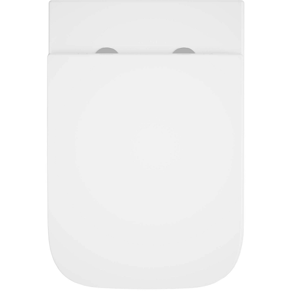 Vas WC suspendat GOODHOME Teesta, ceramica, capac duroplast, inchidere lenta, 36 x 53 x 35 cm, alb