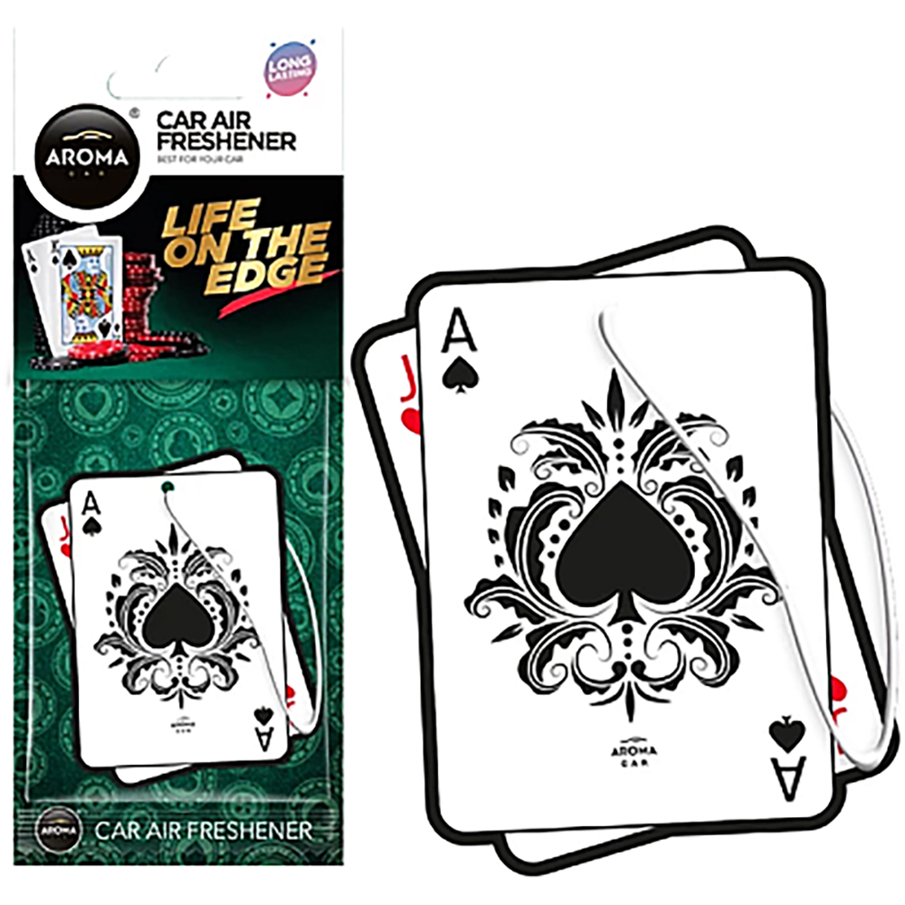 Odorizant auto AROMA CAR Life On The Edge, black
