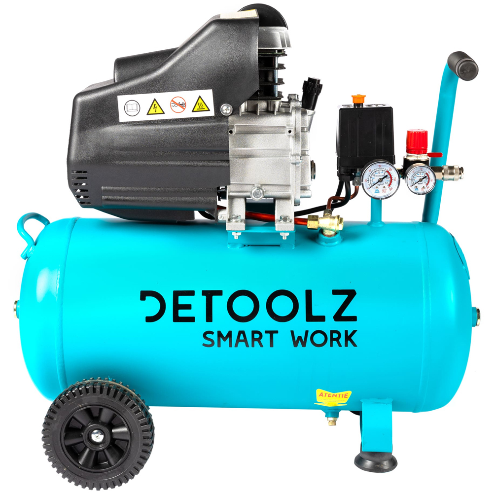 Compresor aer DETOOLZ DZ-C3333, cu ulei, 1680W, 50l, 206 l/min, 8 bar
