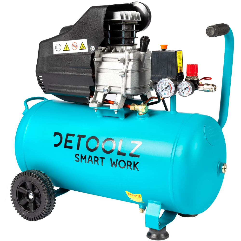 Compresor aer DETOOLZ DZ-C3333, cu ulei, 1680W, 50l, 206 l/min, 8 bar