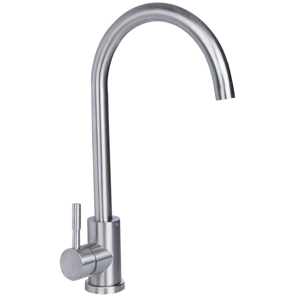 Baterie bucatarie REECOMER Cucina, pipa inalta, inox, argintiu