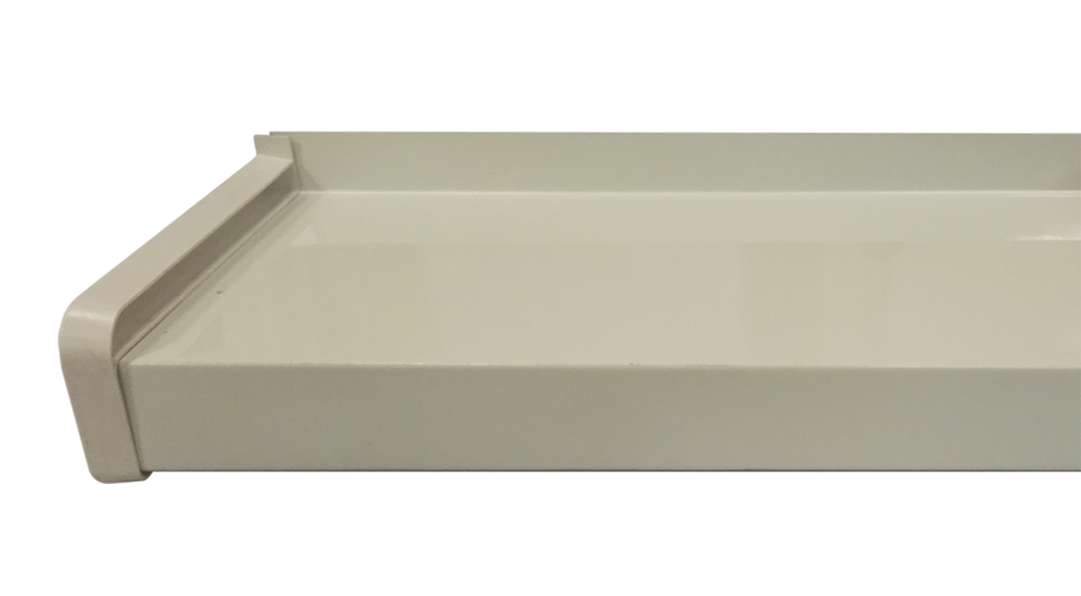 Glaf exterior BRAVO, aluminiu, 150 x 16.5 cm, alb
