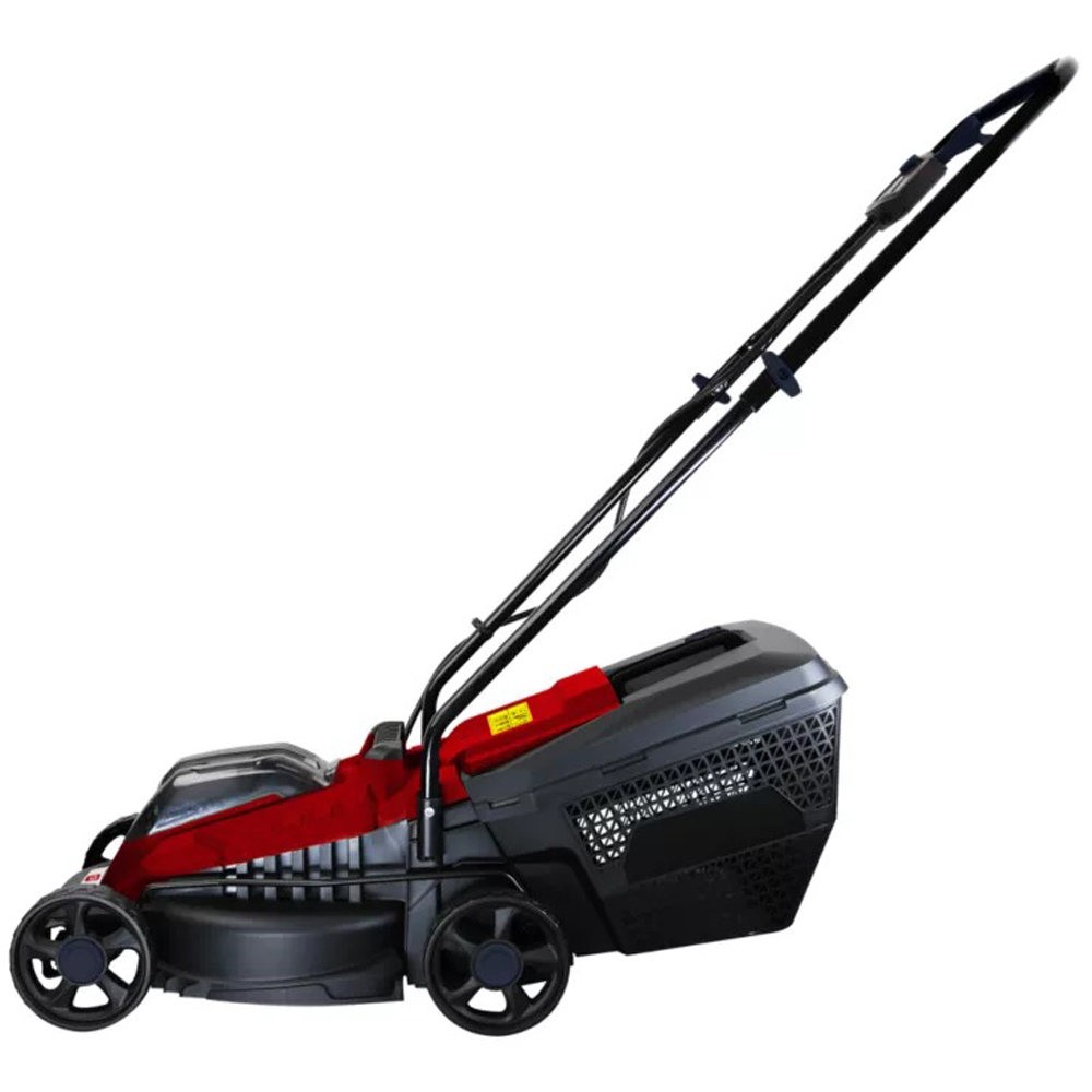 Masina de tuns iarba pe acumulator PERFORMANCE POWER, Electrica, 18V, latime taiere 32 cm, cos 30L, negru-rosu