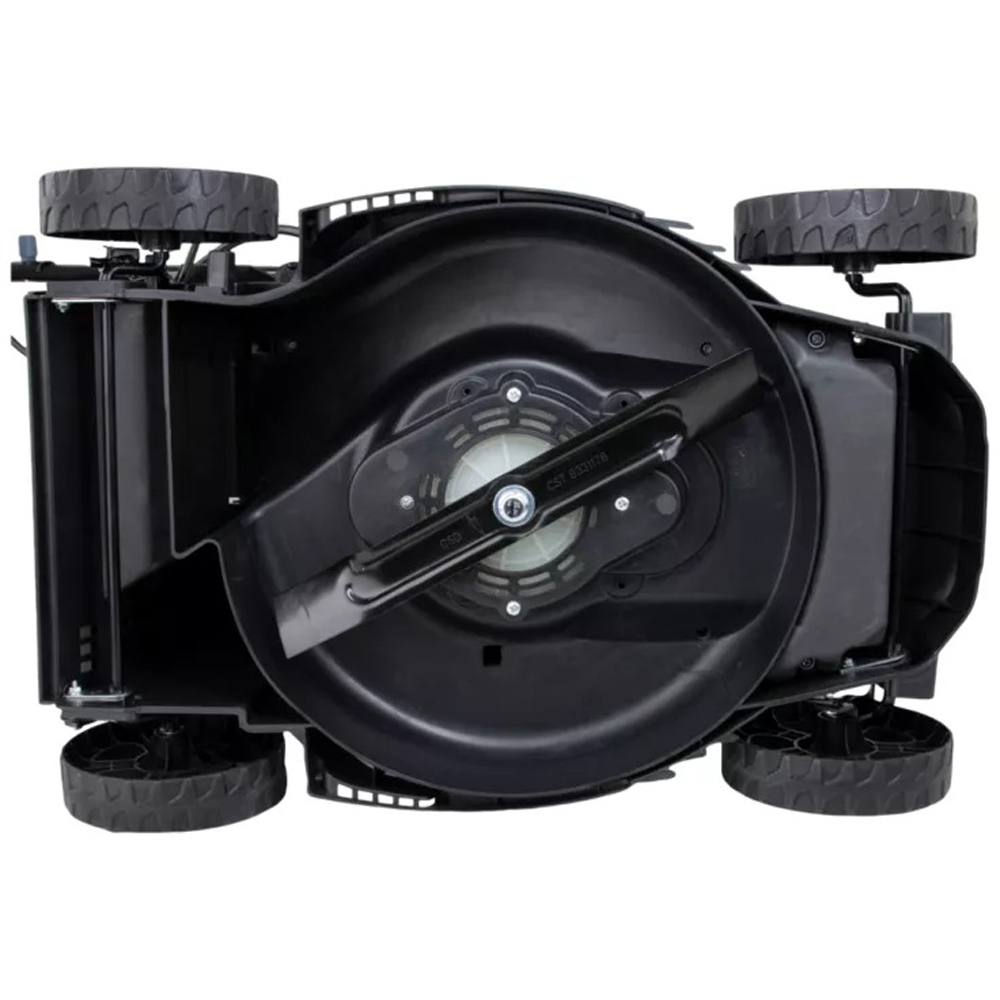 Masina de tuns iarba pe acumulator PERFORMANCE POWER, Electrica, 18V, latime taiere 32 cm, cos 30L, negru-rosu