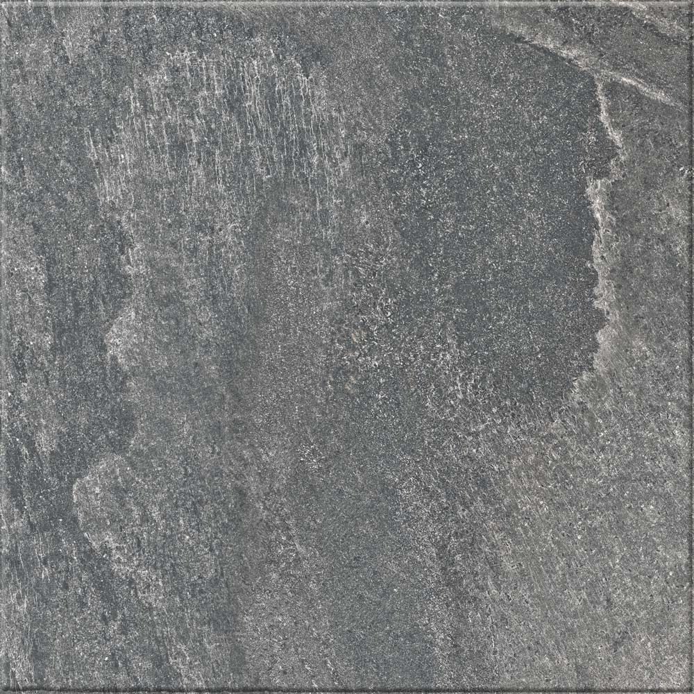 Gresie interior si exterior Santana, 60 x 60 cm, grosime 8.5 mm, 1.08 m2, gri inchis piatra