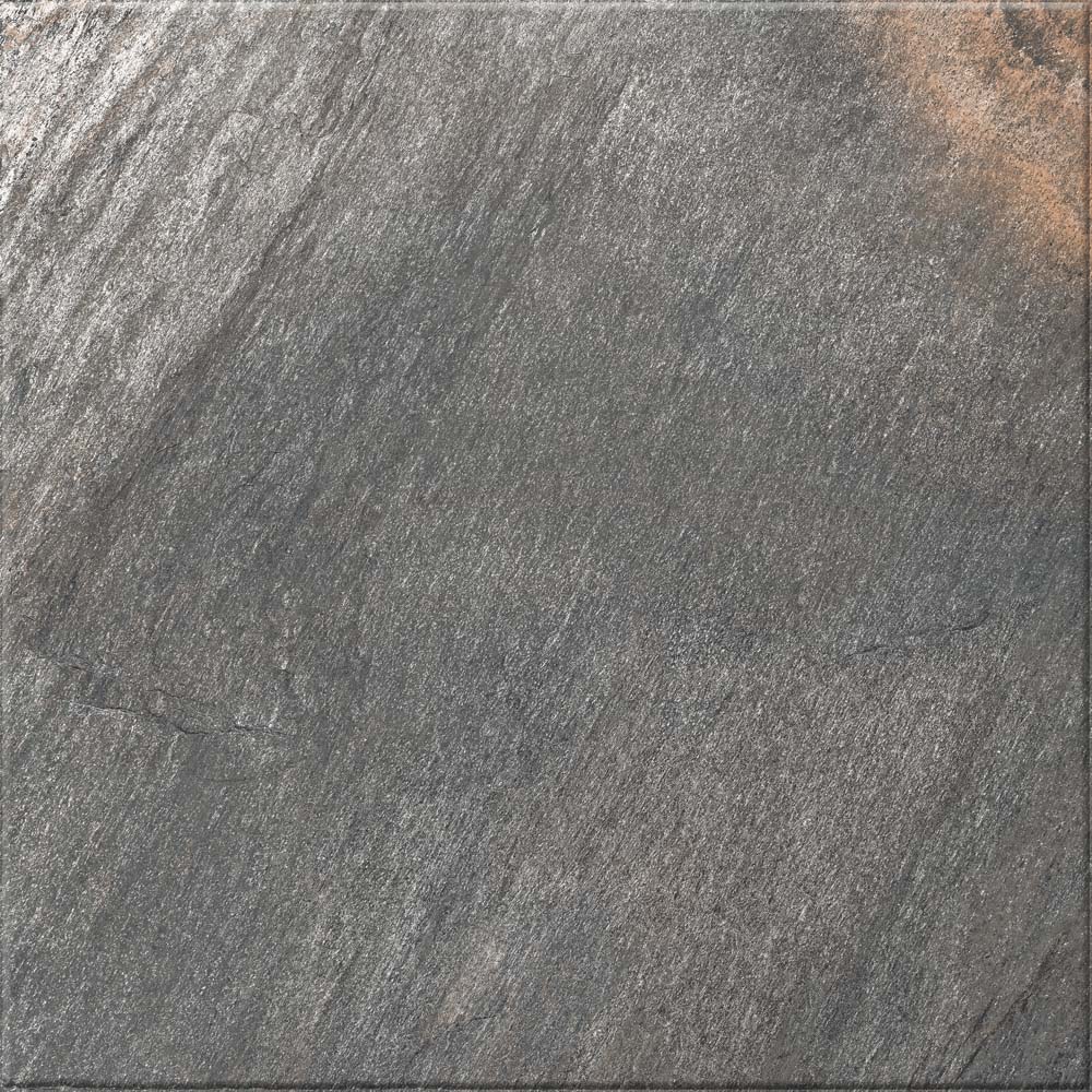 Gresie interior si exterior Santana, 60 x 60 cm, grosime 8.5 mm, 1.08 m2, gri inchis piatra