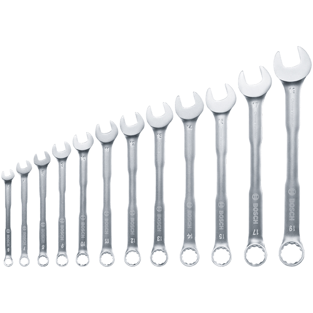 Set chei combinate BOSCH, otel, 12 piese