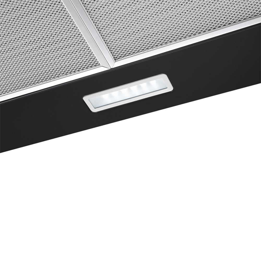 Hota decorativa NNCHHB60EU, 1 motor, 411 m3/h, 60 cm, negru