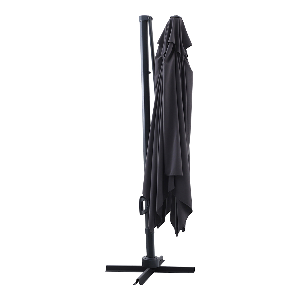 Umbrela de exterior GOODHOME Corby, 3 x 3m, negru