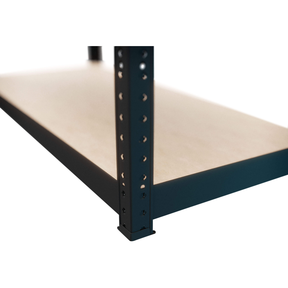 Raft atelier GOODHOME Ryle, metal, 75 x 35 x 179 cm, 100 kg/polita, negru