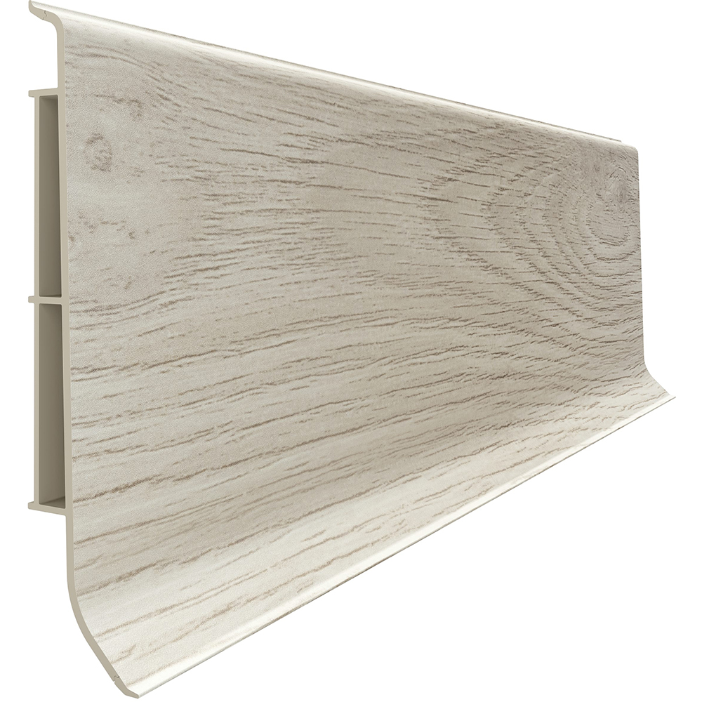 Plinta parchet VILO Linela 408, PVC, 200 x 8 x 1.6 cm, stejar brisbane