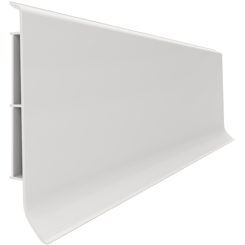 Plinta parchet VILO Linela, PVC, 200 x 8 x 1.6 cm, gri deschis
