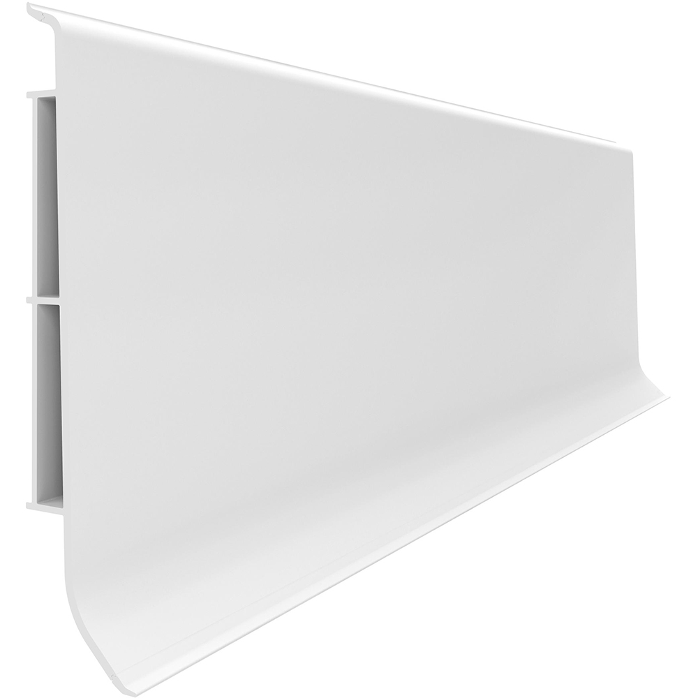 Plinta parchet VILO Linela 401, PVC, 200 x 8 x 1.6 cm, alb