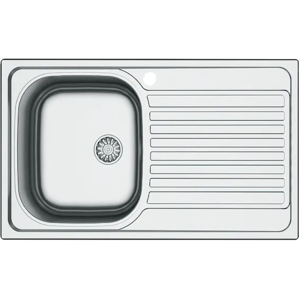 Chiuveta bucatarie Jabiri, 1 cuva, picurator reversibil, 86 x 50 cm, inox