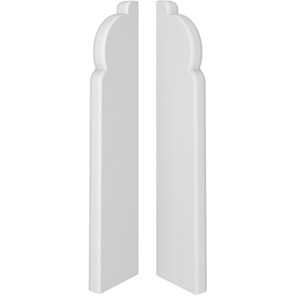 Terminatie stanga-dreapta VOX ESP301, PVC, 2 bucati, alb